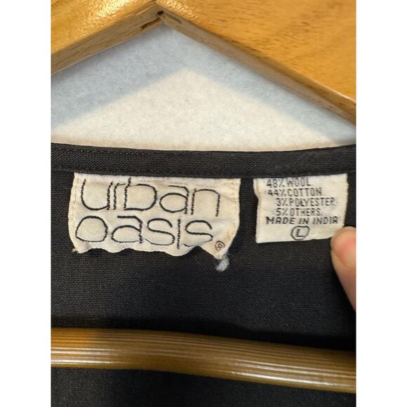 Vintage Womens Aztec Print Vest Size L Southwest Urban Oasis Wool‎ Cotton Blend - Picture 8 of 8